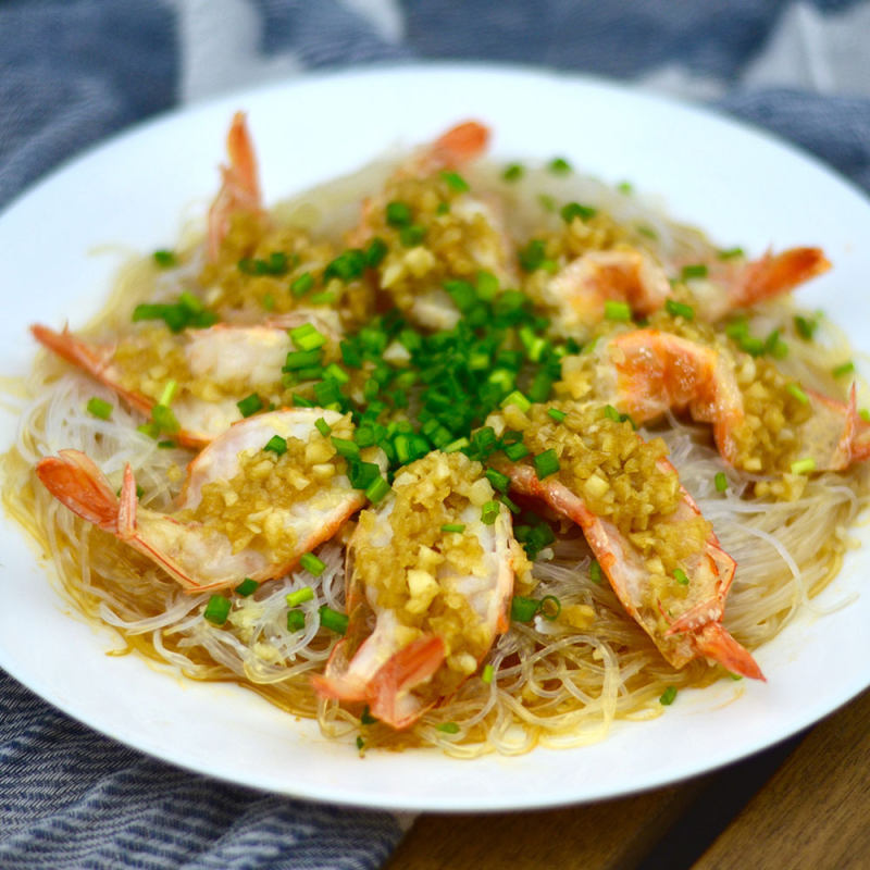 蒜蓉粉丝虾家常做法，鲜香入味超下饭-图3