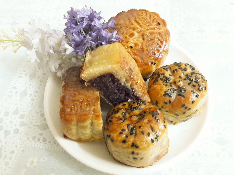 紫薯蒸月饼10种美味做法，轻松学做健康糕点