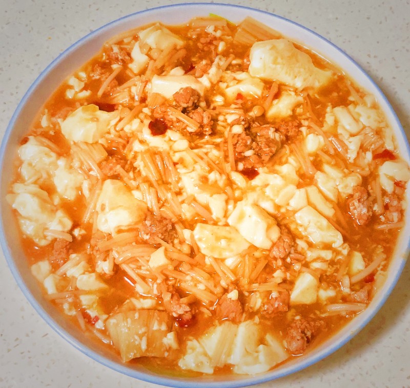 豆腐碎肉绝妙做法，鲜香下饭一学就会-图1