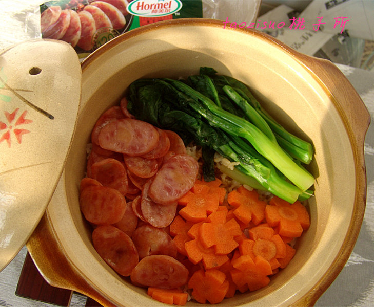 甘蓝煲仔饭做法大全，香糯美味一锅出-图4