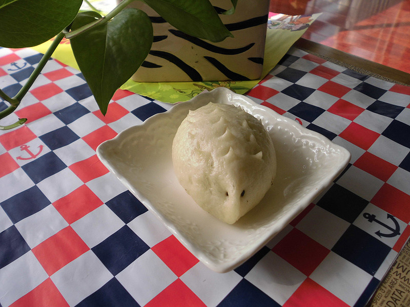 家常南瓜刺猬包做法：软萌可爱，香甜松软-图4