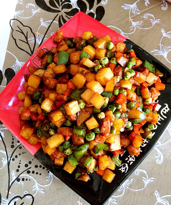 什锦豌豆丁家常做法，鲜香下饭一学就会-图8