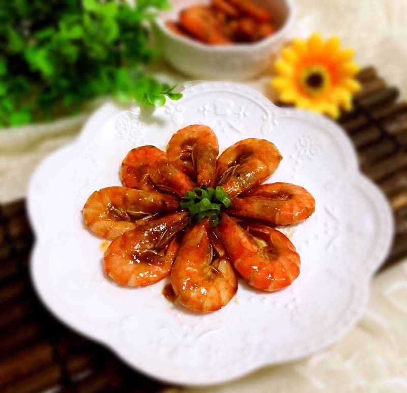 油焖黄金虾家常做法配料大全-图4