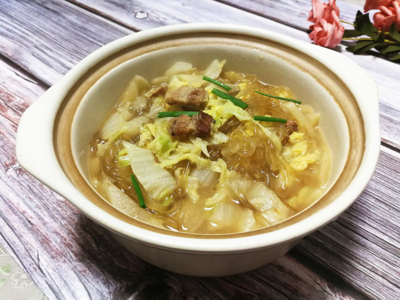 蒜黄炖粉条的正确做法，鲜香滑嫩超下饭