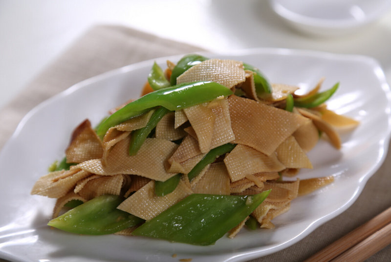 十种家常青菜炒豆皮做法，美味又下饭-图5