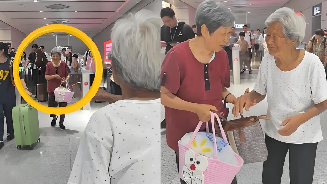 108岁老人高铁站接78岁女儿被疑造假