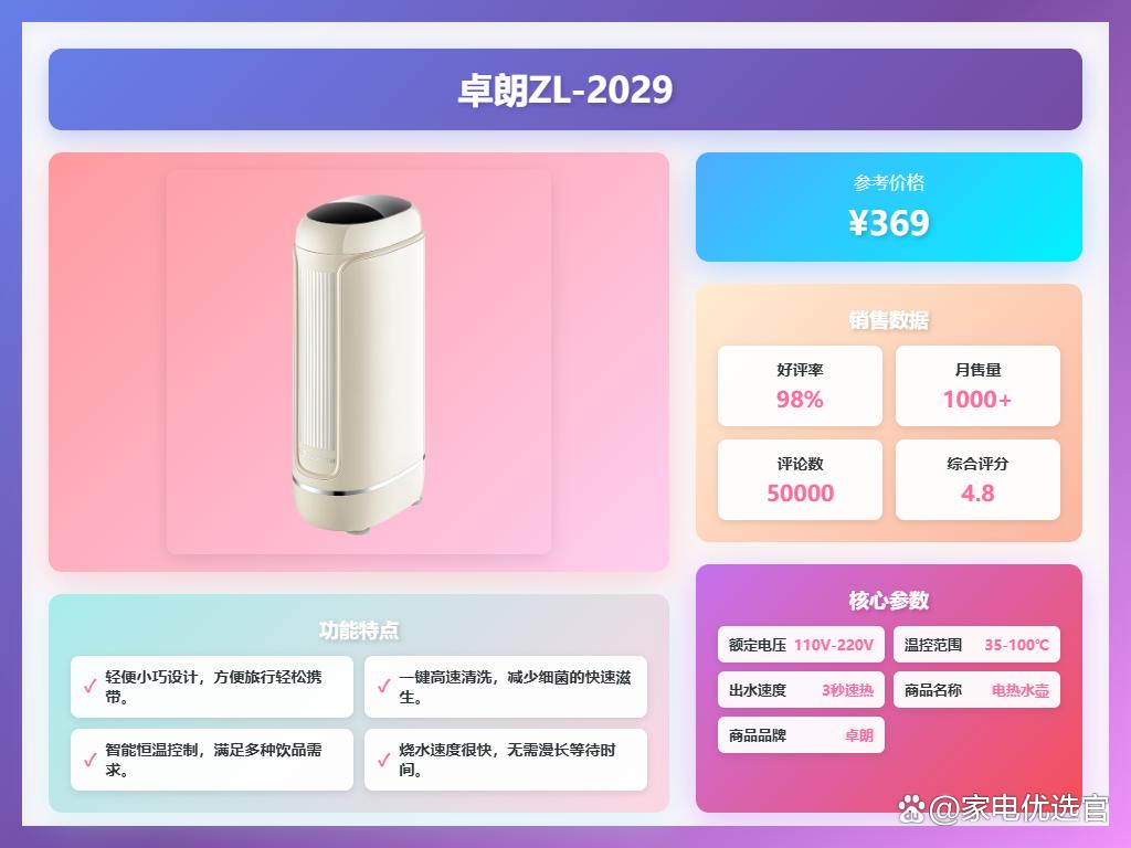 即热式饮水机排行榜前十名！推荐款式实用又便捷！
