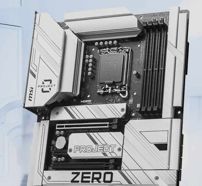  微星Z790 PROJECT ZERO主板上市：背插设计