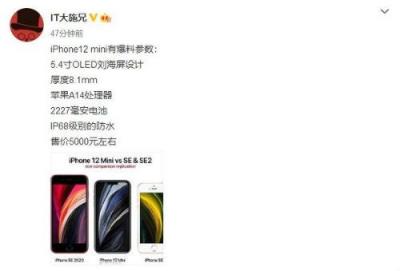 蘋果12mini參數(shù)詳細參數(shù)（iPhone 12 Mini配置分析）