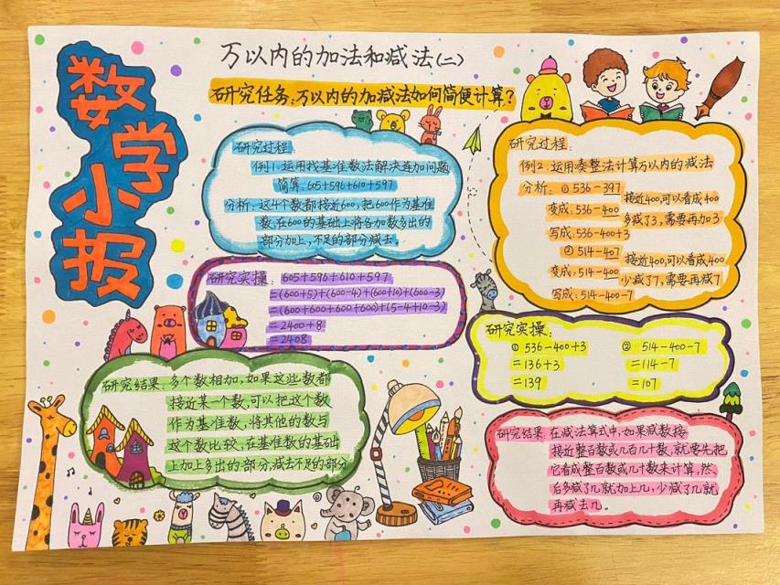 小学生怎样做数学手抄报？