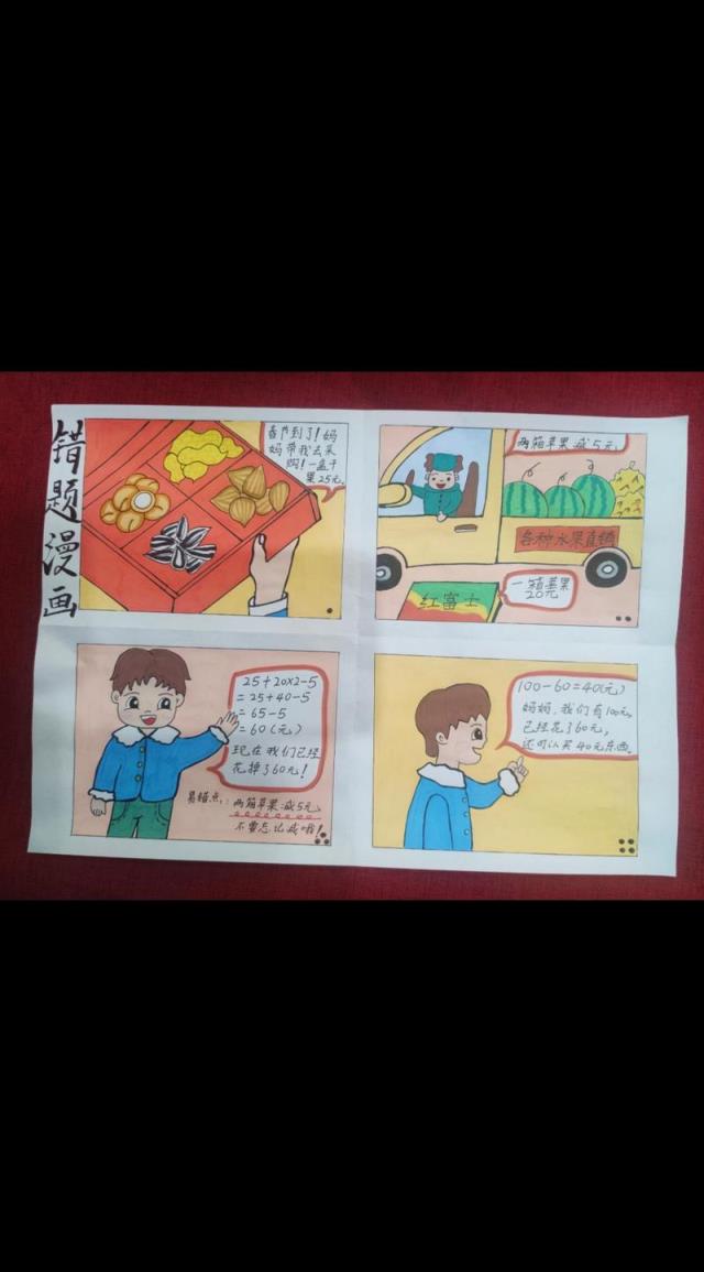如何制作小学数学题漫画版？